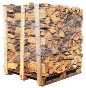 Demi palette 1 m3 – 1,7 stères de bois bûche 25 Cm – CPF CHAUFFAGE