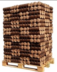 Bûches de bois densifié vendu en palette de 117 packs